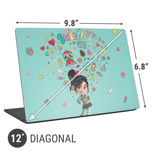 Disney Wreck-it Ralph Vanellope Sugar Icons Universal Laptop 12in (9.8 x 6.8in) Skin